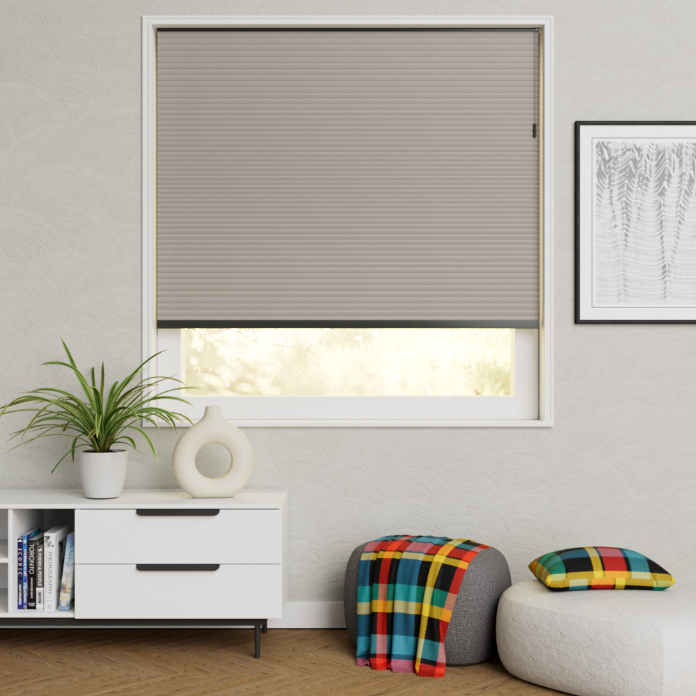 Plisse Premium Koordbediening Taupe