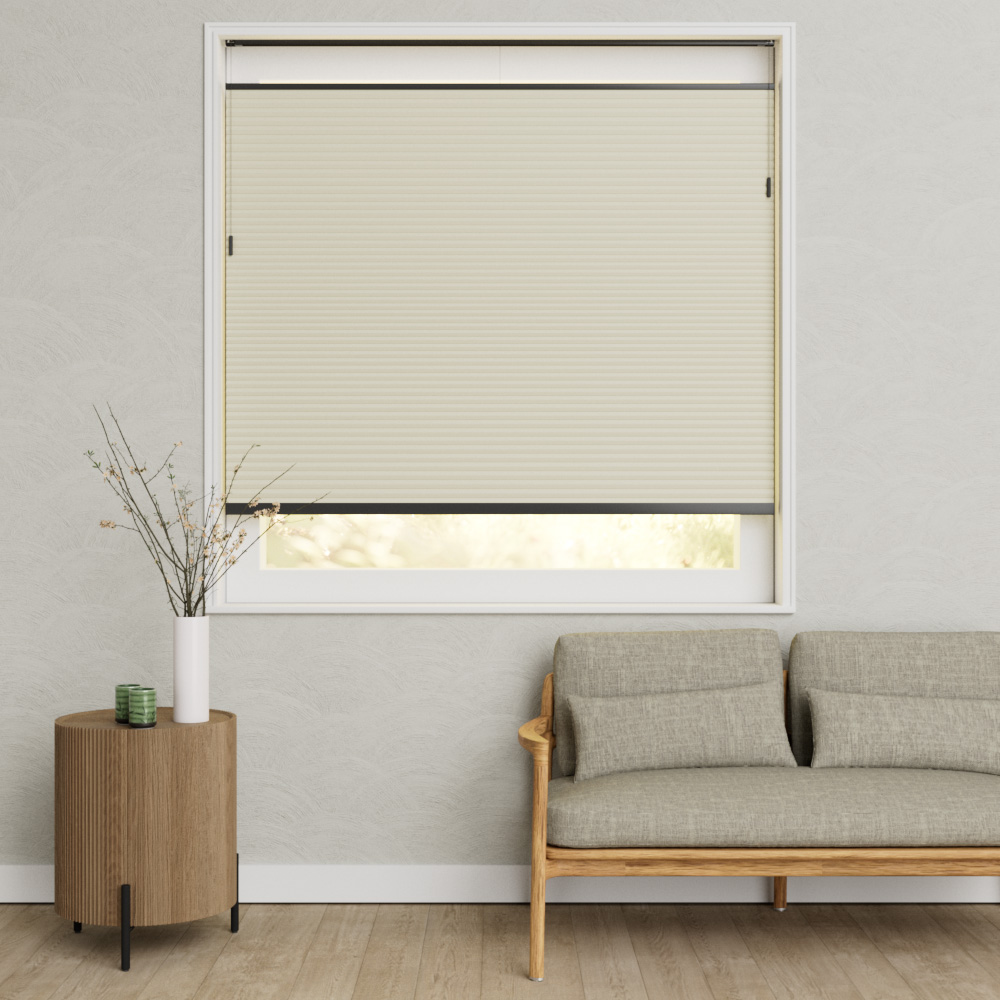 Plisse Premium Koordbediening Cr√®me Wit