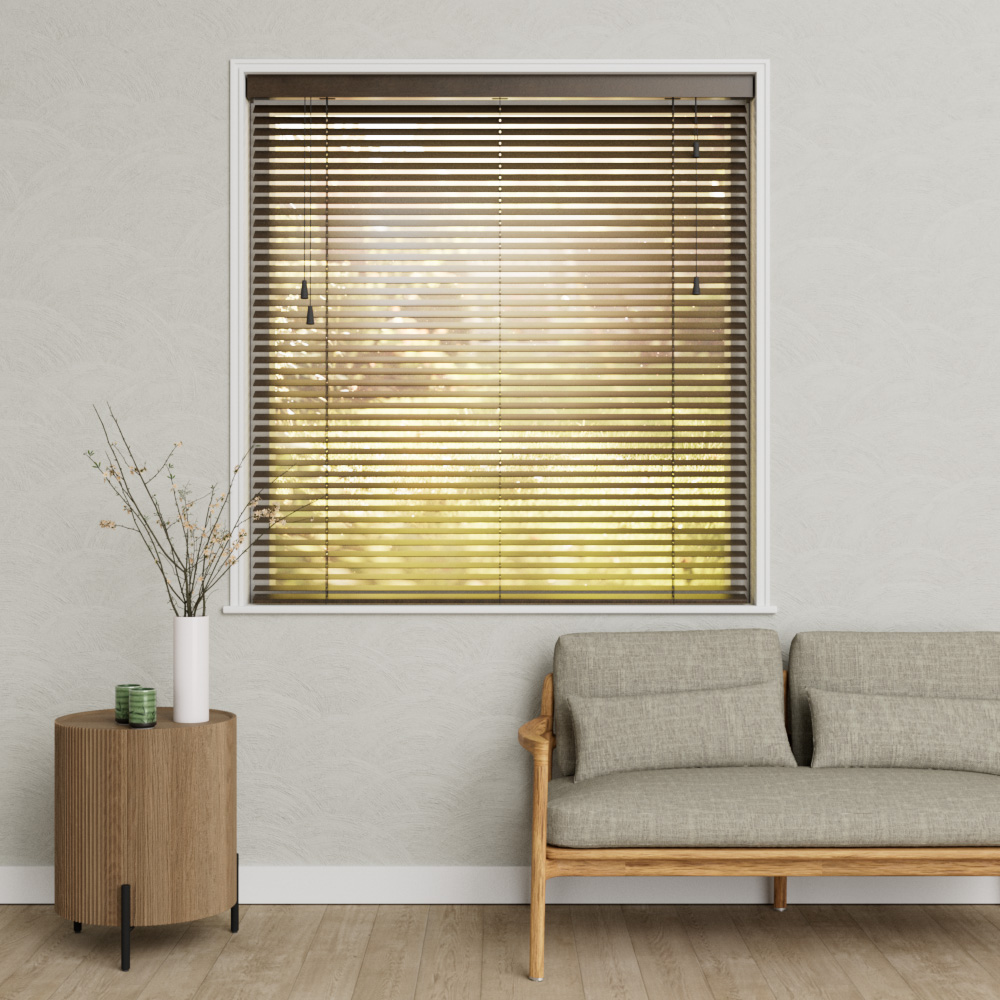 Houten Jaloezie Paulownia 50mm Grijs