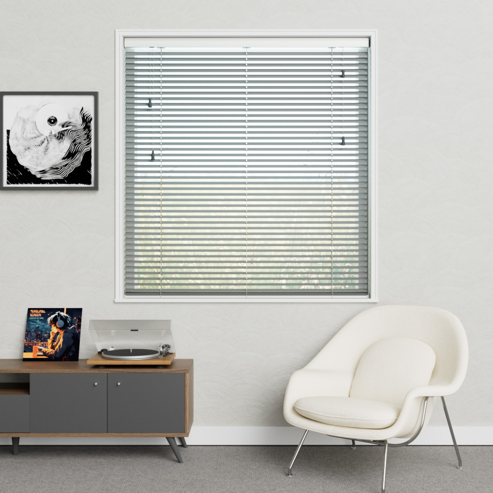 Aluminium Jaloezie Gelakt Zijdemat 50mm Asgrijs