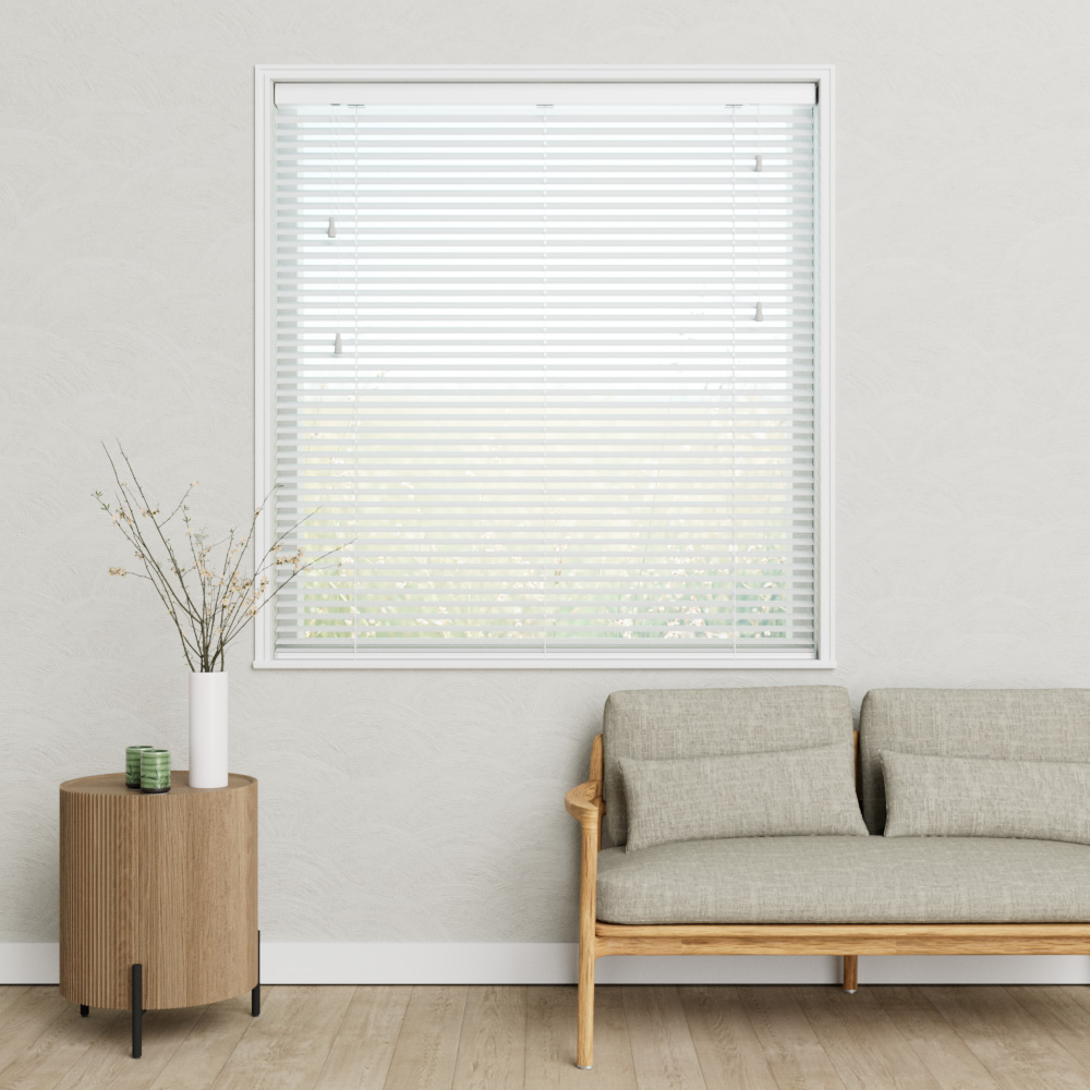 Aluminium Jaloezie Metallic Glans 50mm Wit Metallic