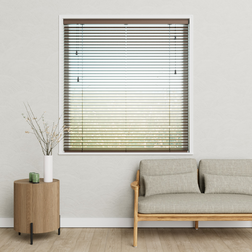 Aluminium Jaloezie Metallic Glans 50mm Bruin Metallic