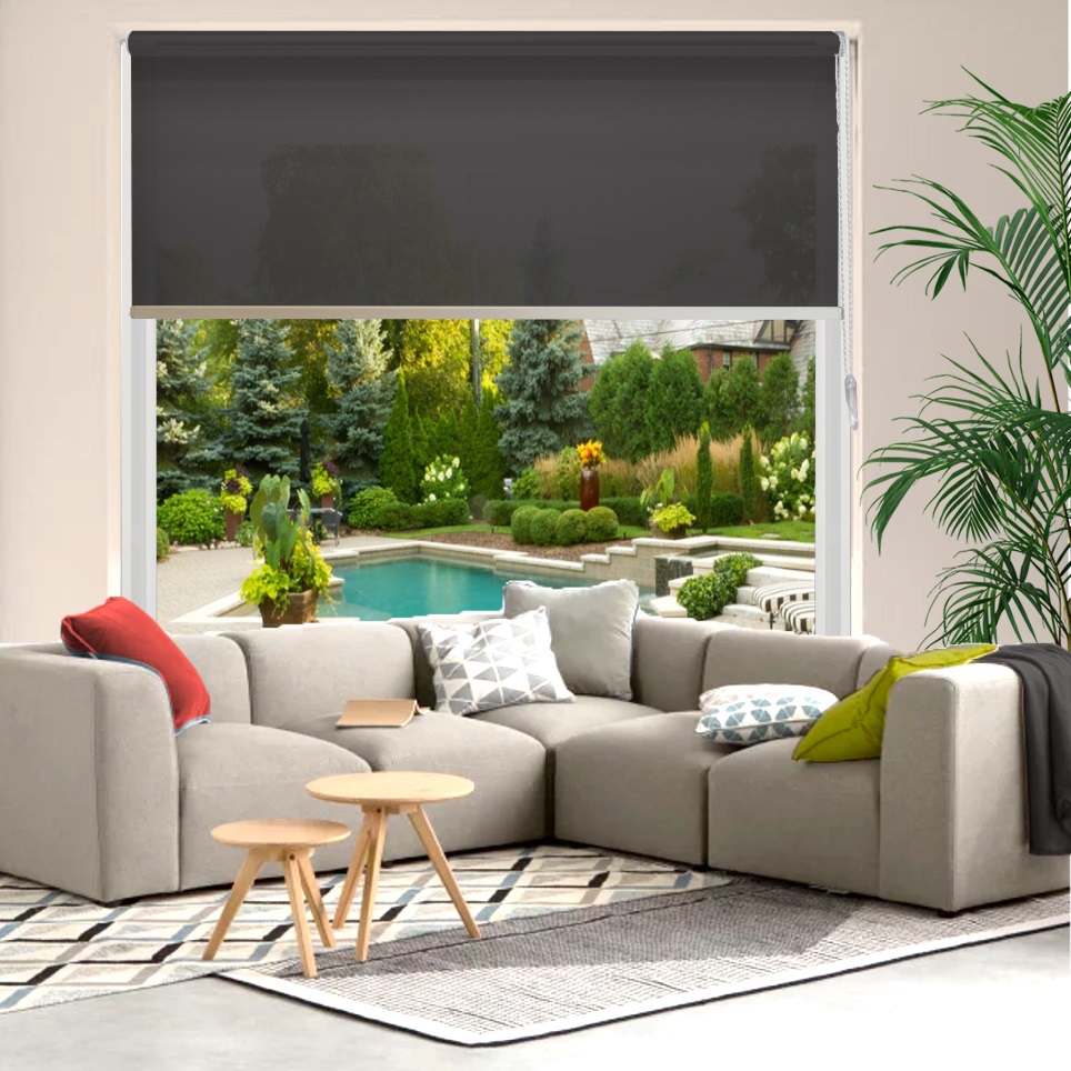 Rolgordijn Misty 295 Zwart