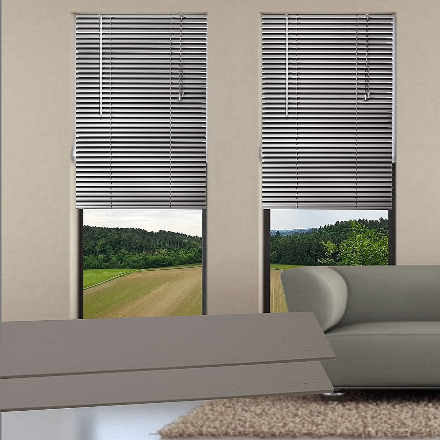 Houten Jaloezie Trendy 25mm Taupe