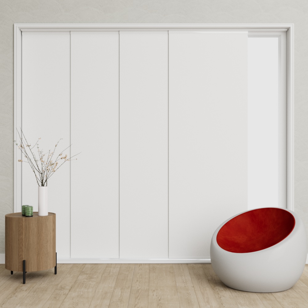 Paneelgordijn Blackout Color Wit