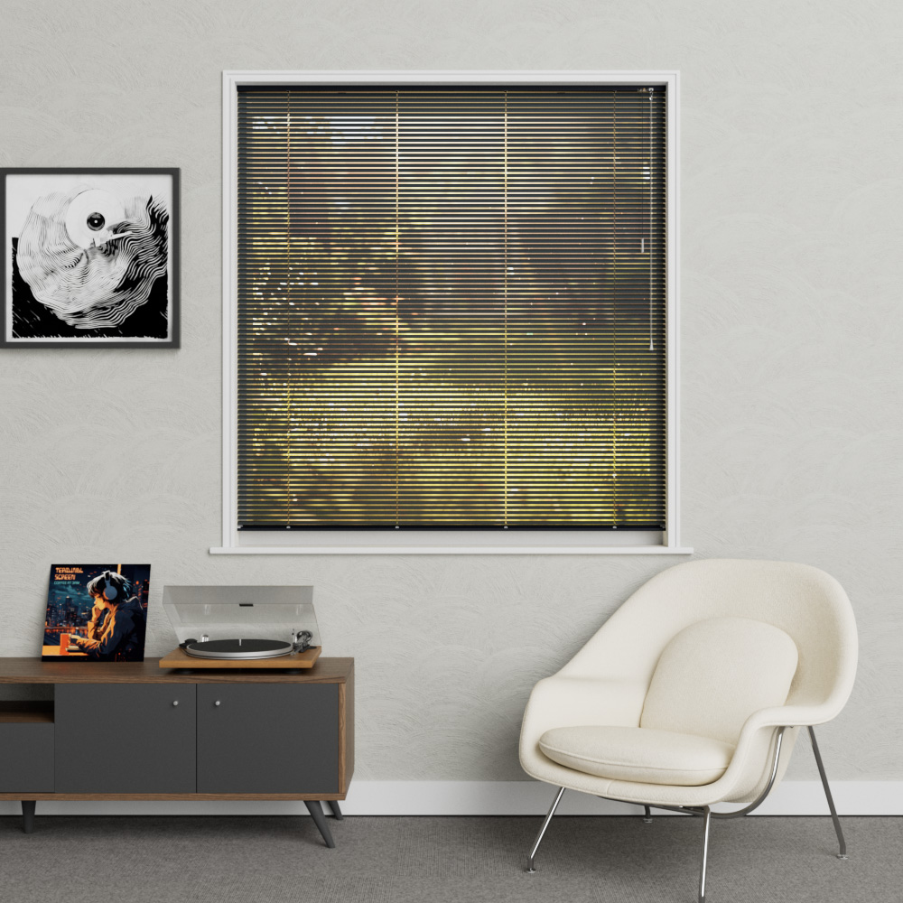 Aluminium Jaloezie Uni Zijdeglans 16mm Antraciet