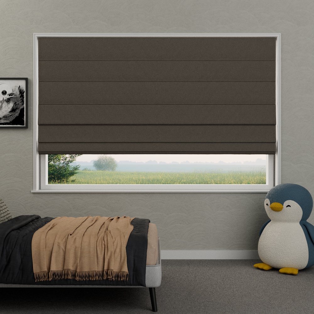 Vouwgordijn Standaard Violette Donker Bruin