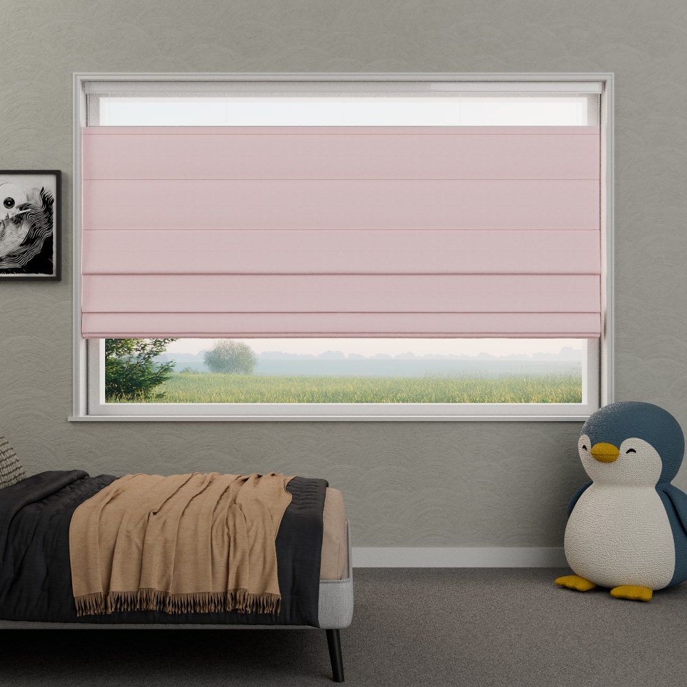 Vouwgordijn TopDown Violette Roze