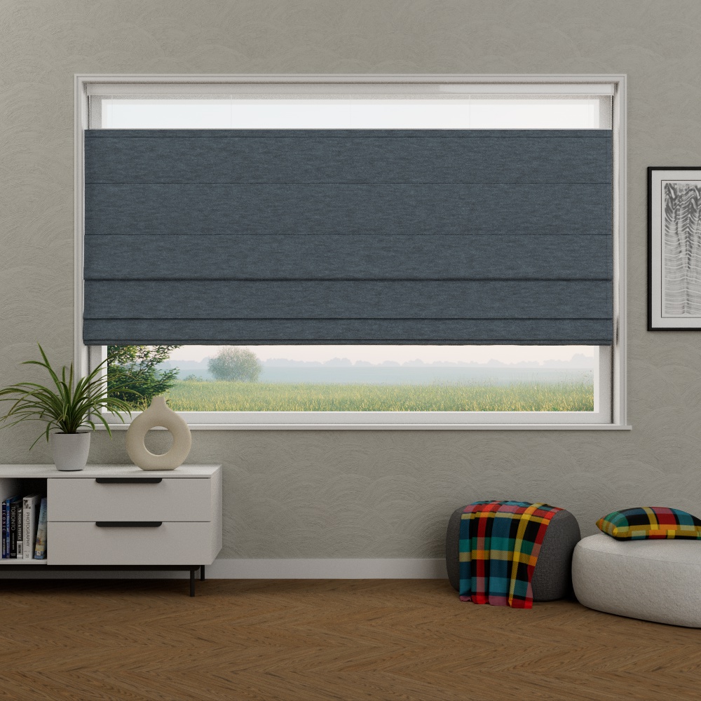 Vouwgordijn TopDown Valerie Blauw