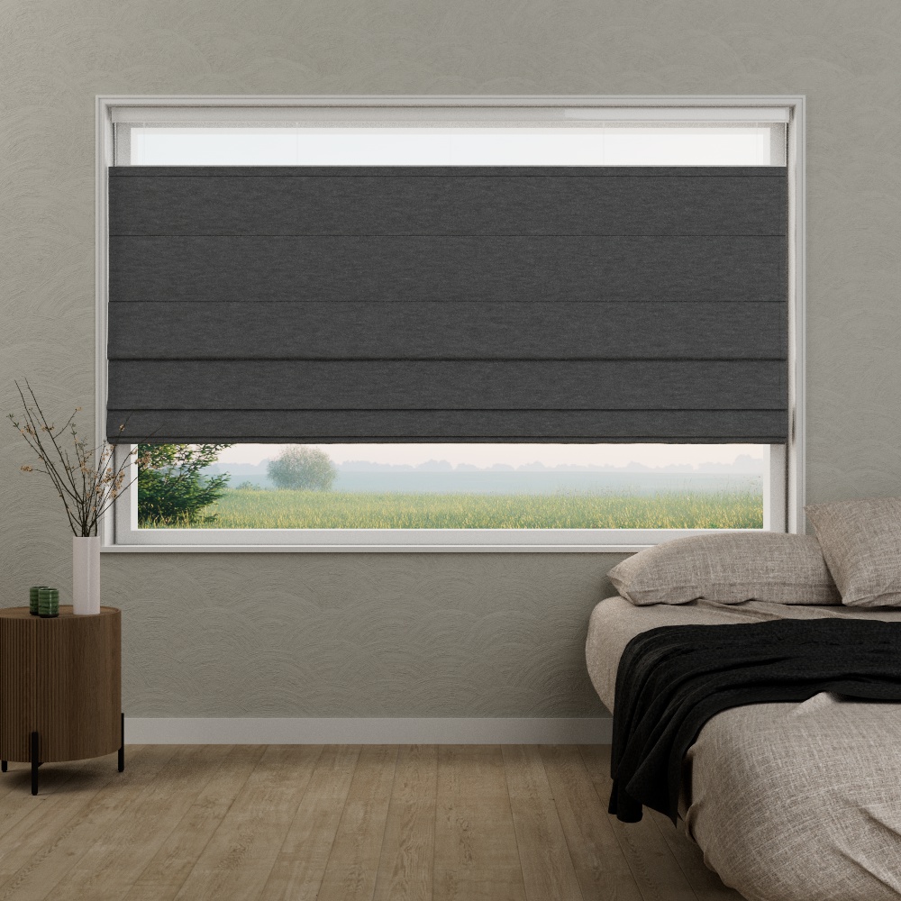 Vouwgordijn TopDown Valerie Donker Grijs