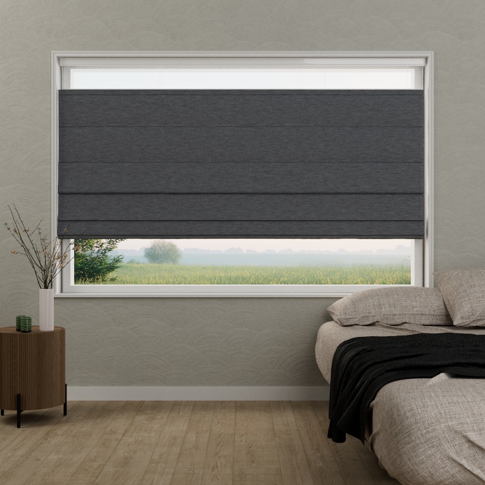 Vouwgordijn TopDown Valerie Zwart