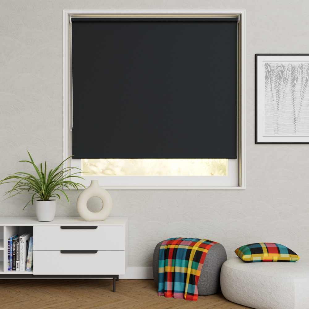 Rolgordijn Smart Blackout Colour Zwart