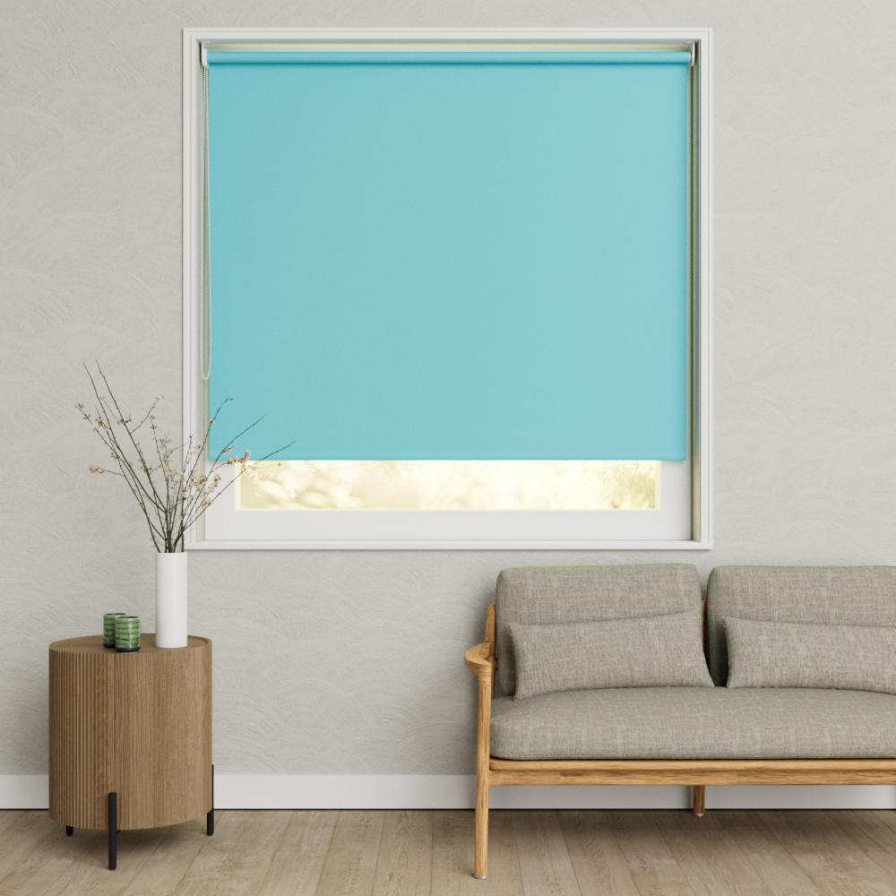 Rolgordijn Smart Blackout Colour Lichtblauw