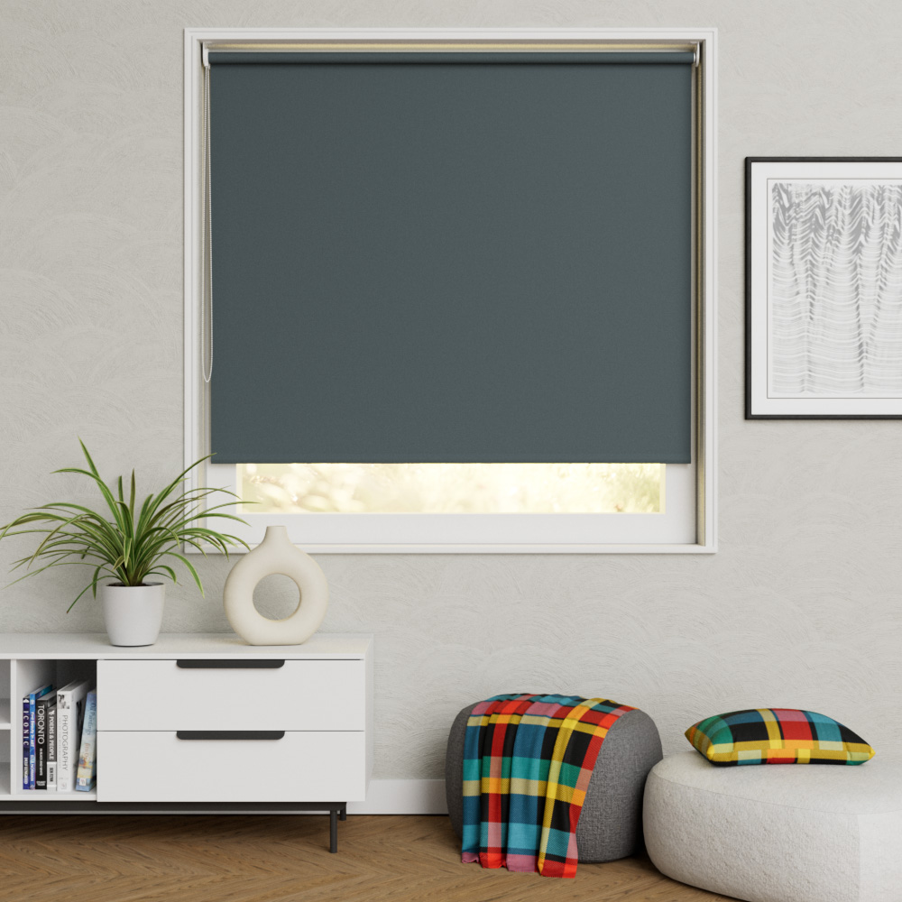 Rolgordijn Smart Blackout Colour Antraciet