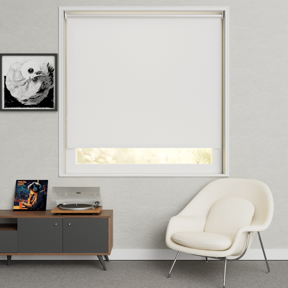 Rolgordijn Velvet 300 IJswit