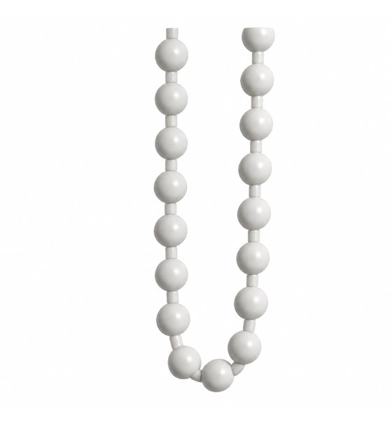 Kunststof ketting wit