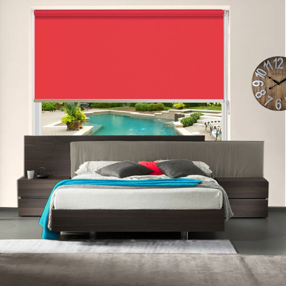 Rolgordijn Uni 200 Rood