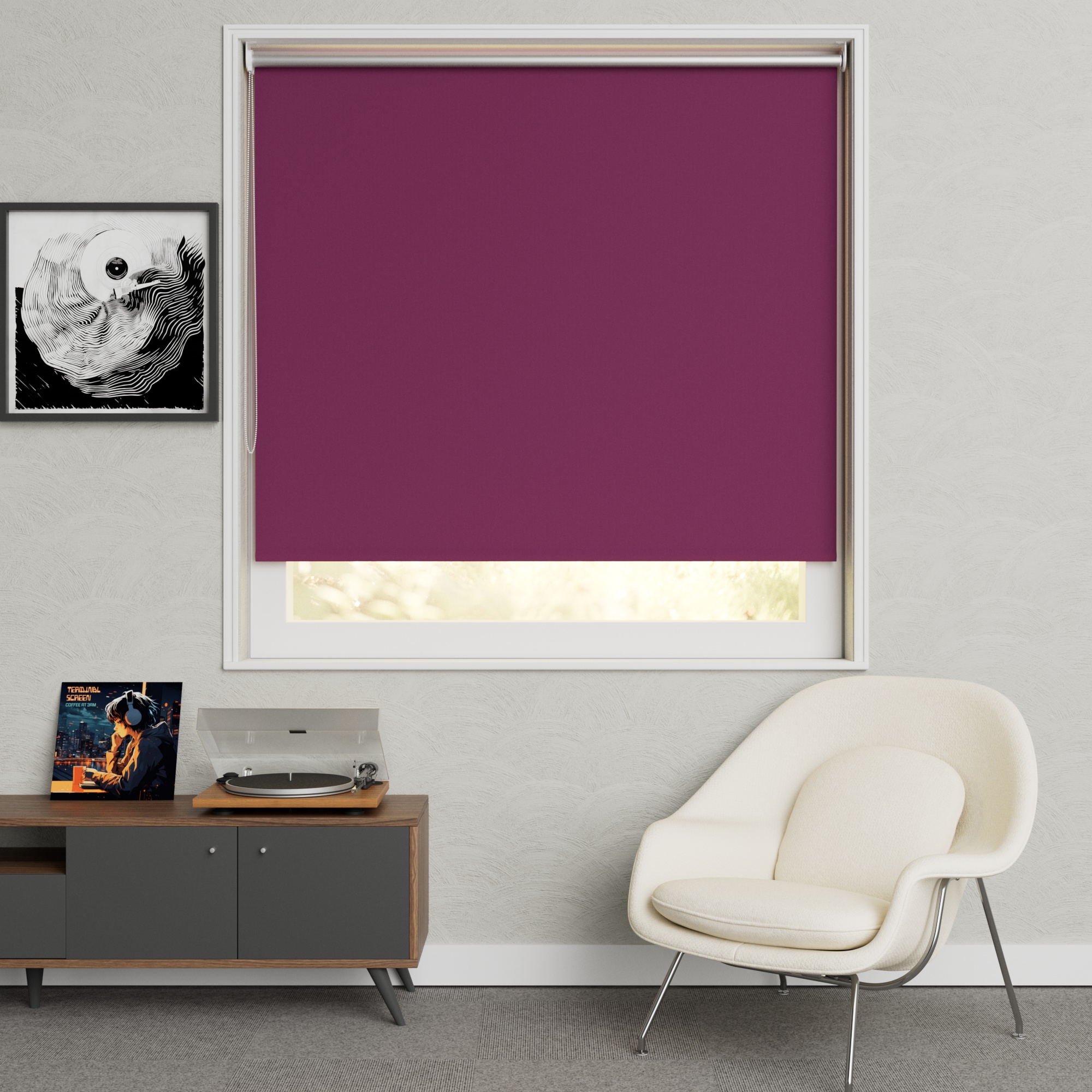 Rolgordijn Uni 200 Fuchsia