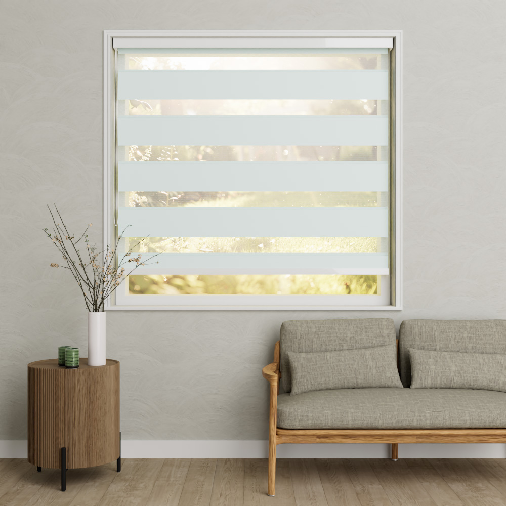 Duo rolgordijn XL Helder Wit