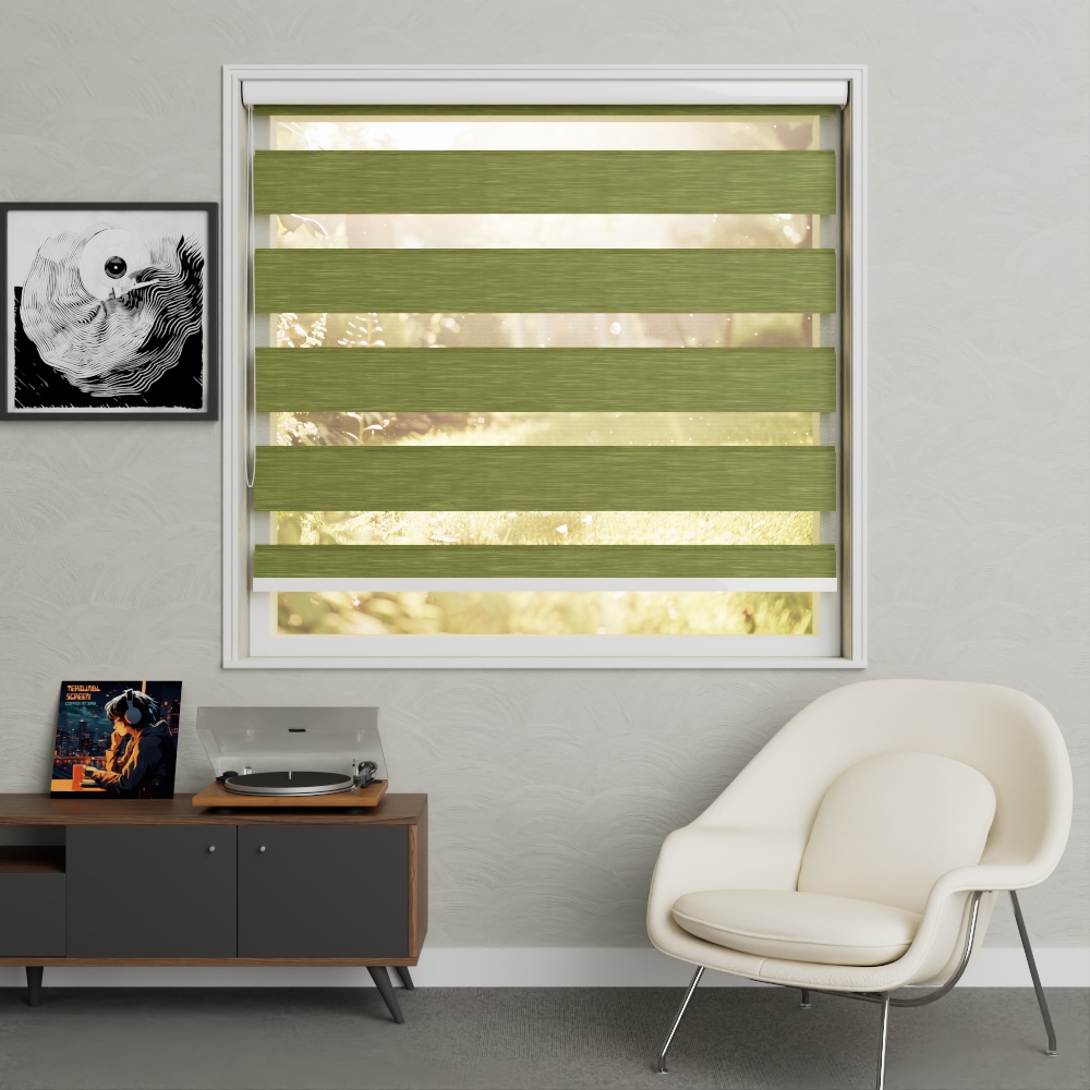 Duo rolgordijn XL Lindegroen