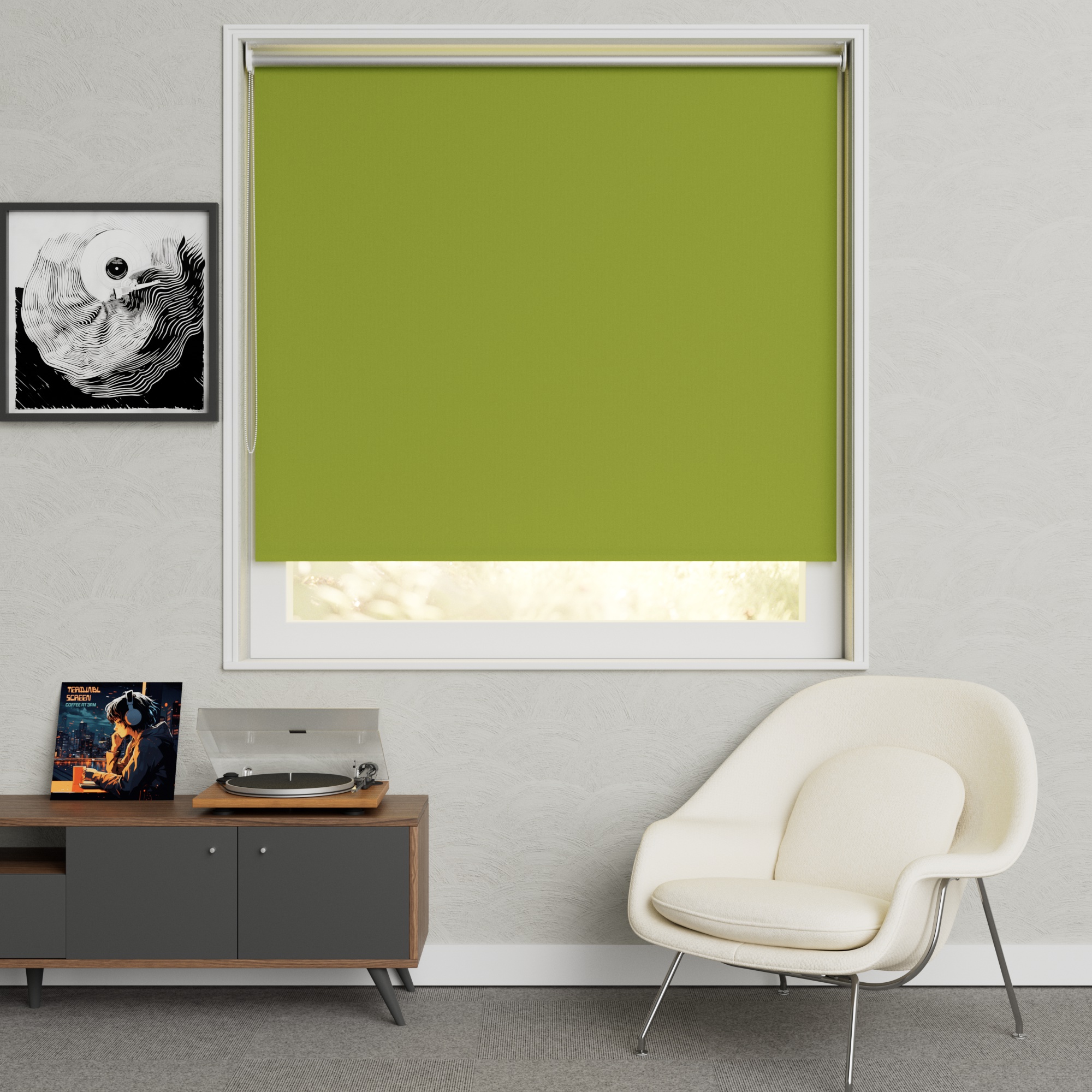 Rolgordijn Uni 200 Lime Groen