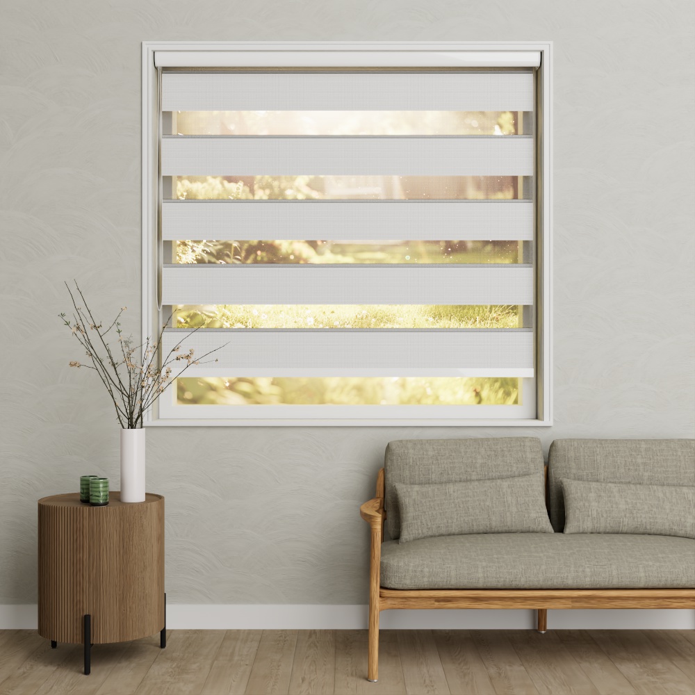 Duo rolgordijn Vintage Ice-wash