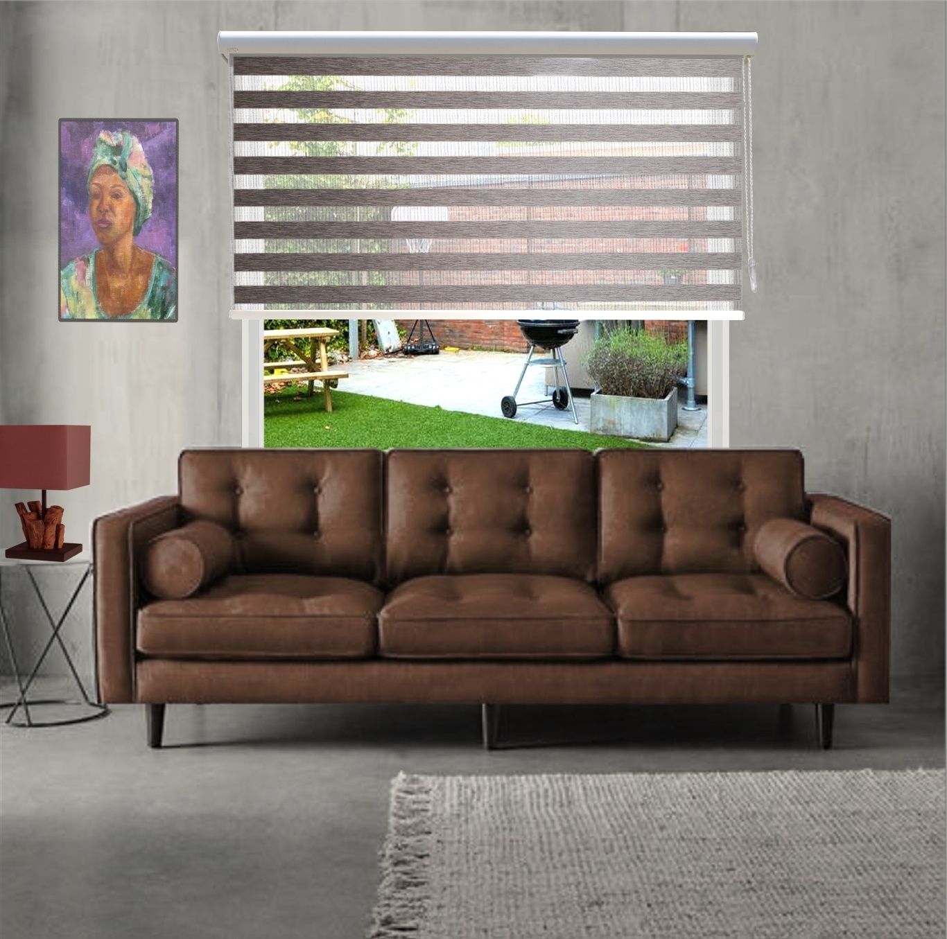 Duo rolgordijn Vintage Grey-wash