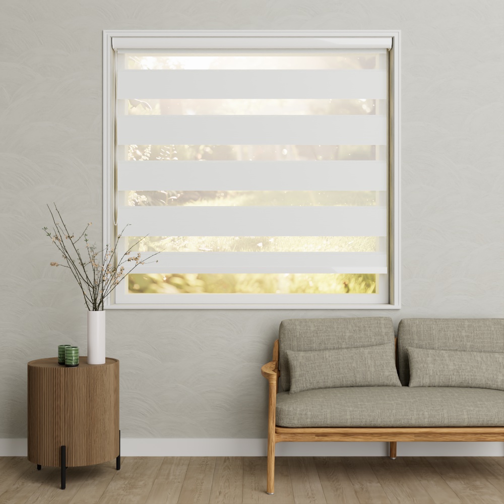 Duo rolgordijn Finesse Poolwit