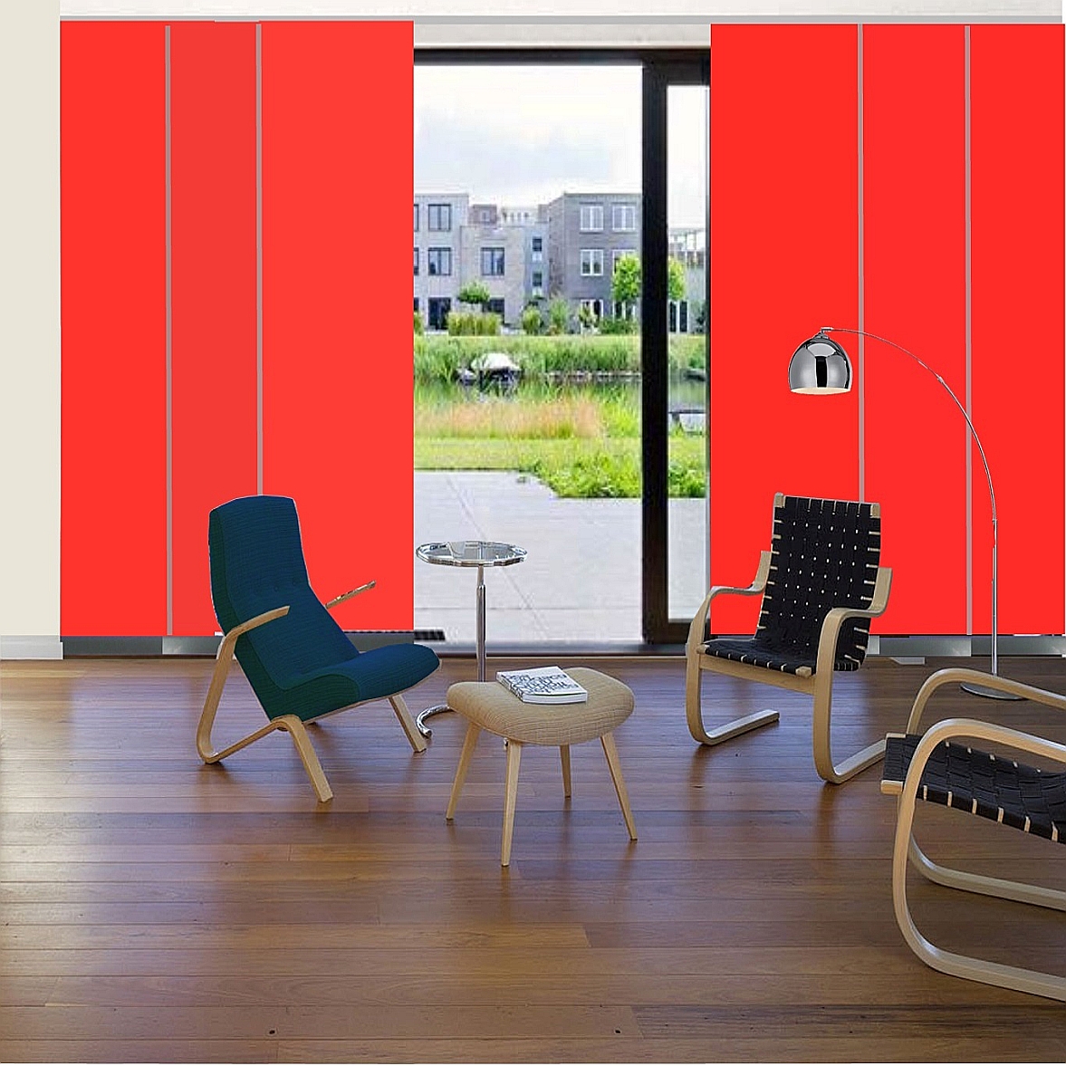 Paneelgordijn Velvet Red