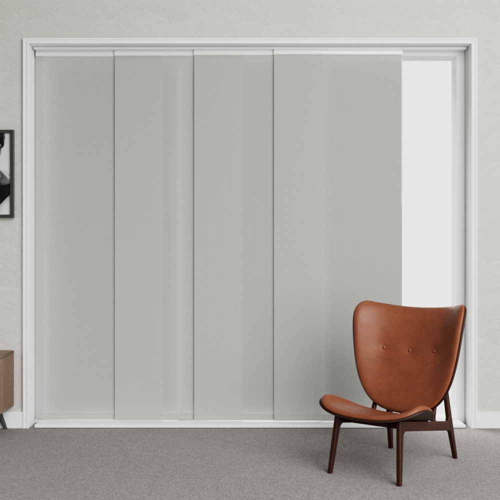 Paneelgordijn Velvet Licht Grijs