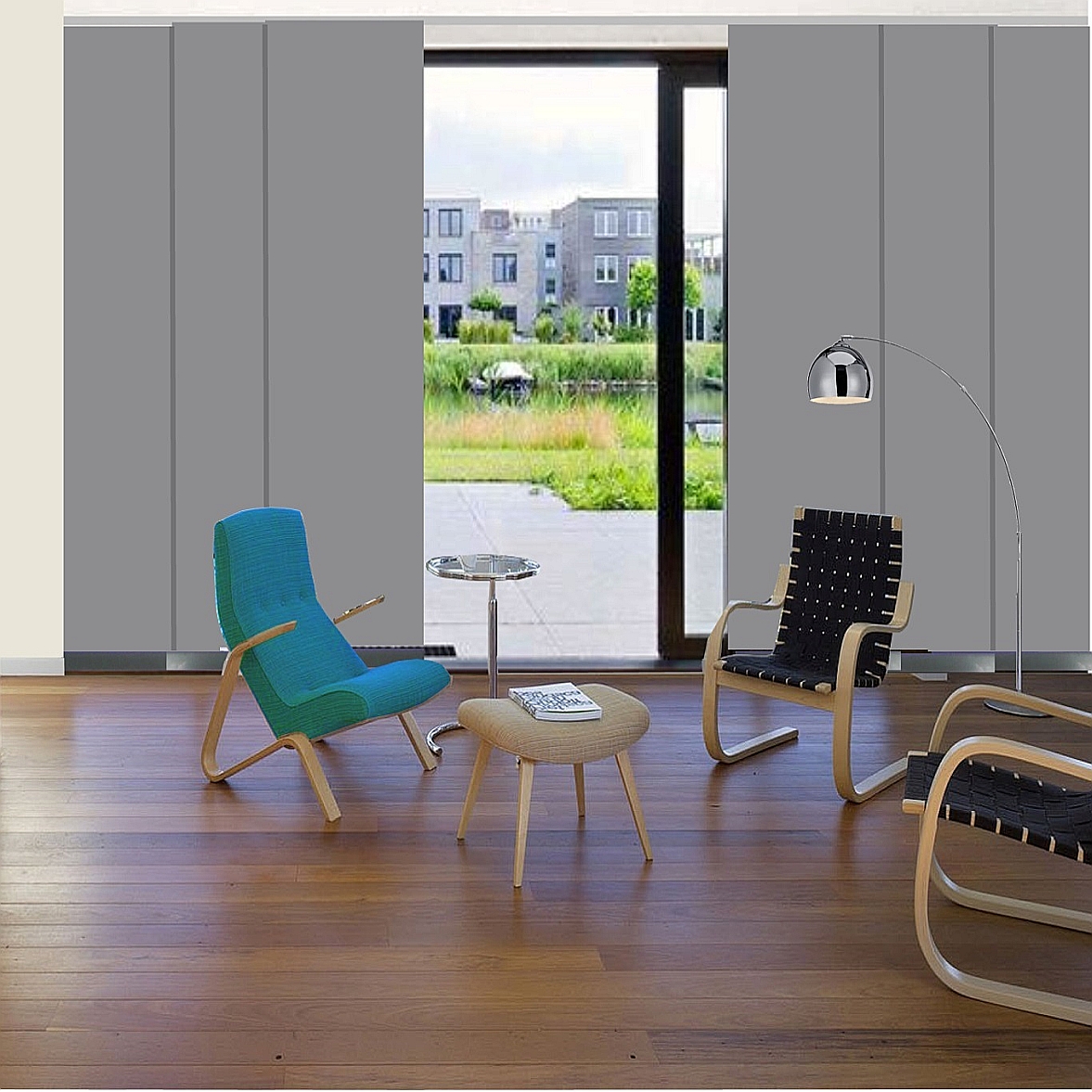 Paneelgordijn Velvet Grey