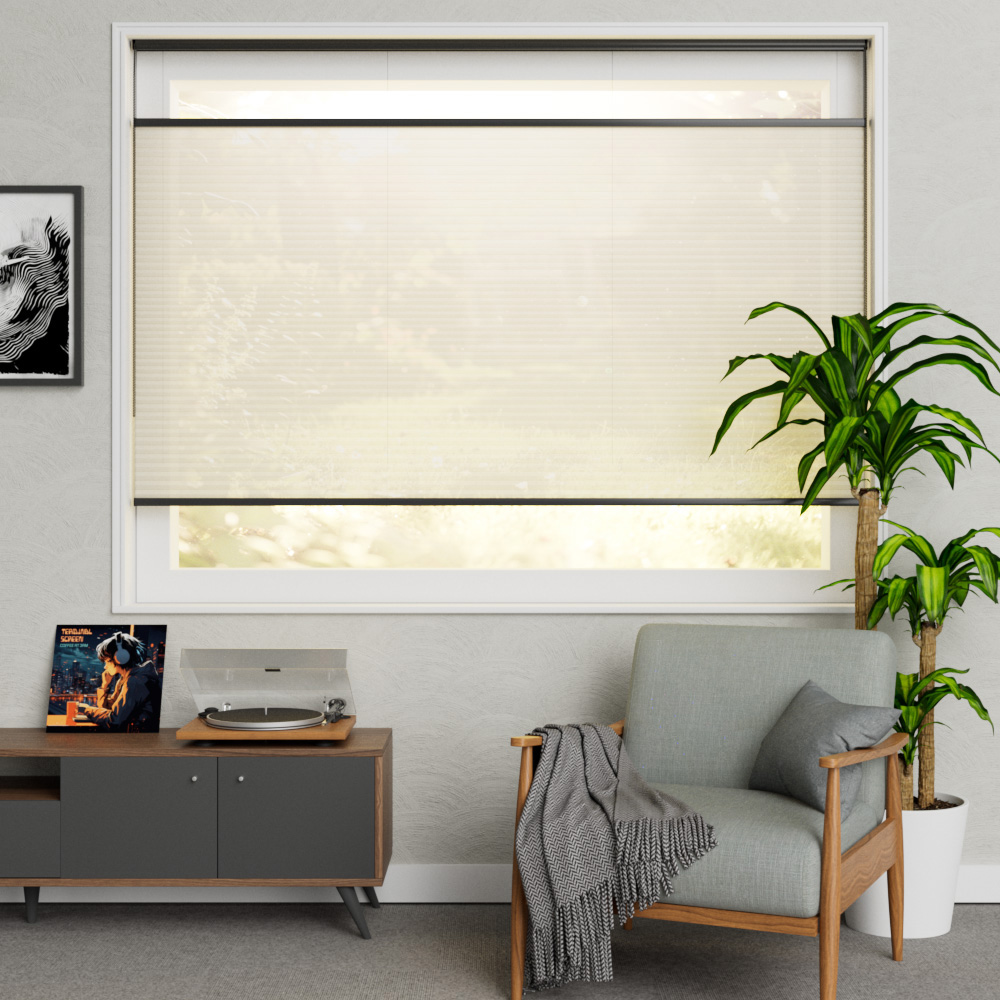 Plisse Premium Kettingbediening Cr√®me Wit