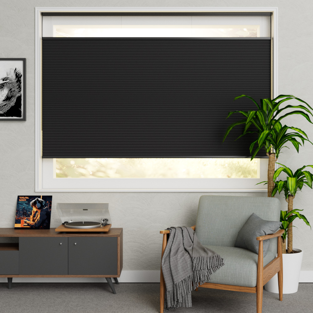 Plisse Premium Kettingbediening Zwart