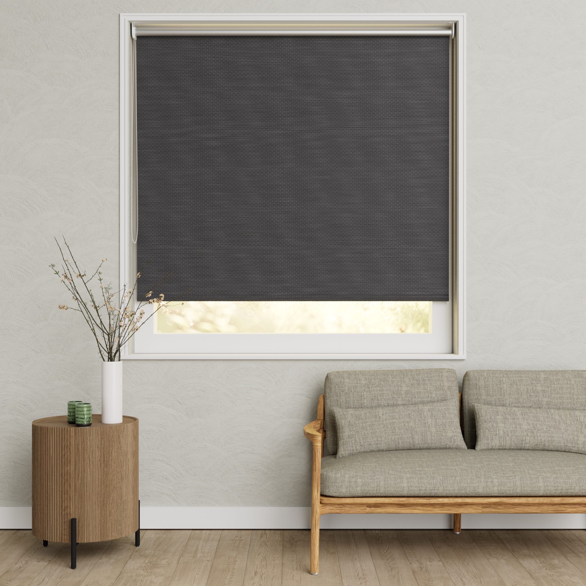 Rolgordijn Screen Robuust 300 Charcoal