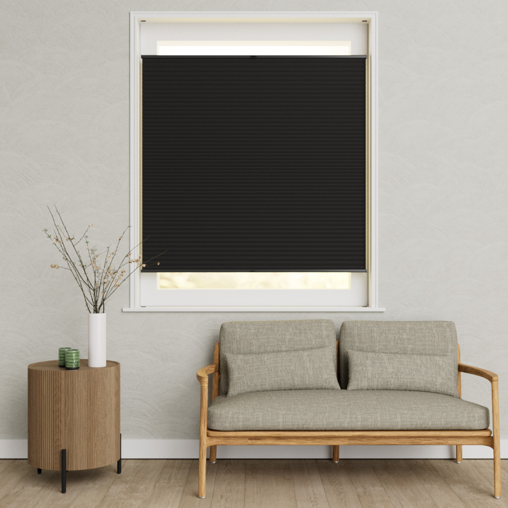 Plisse Premium Ingespannen Zwart