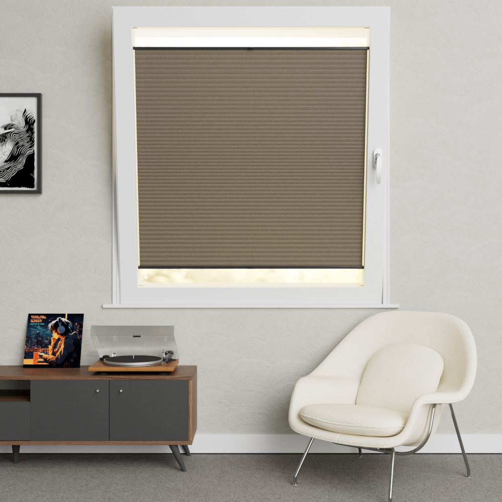 Plisse Amsterdam Ingespannen Taupe