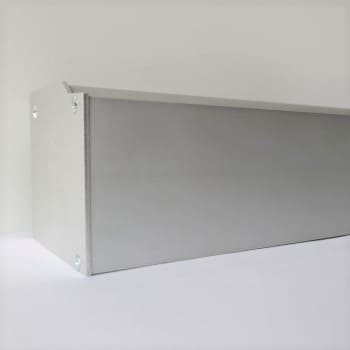 Cassette duo-rolgordijn op maat geanodiseerd aluminium Recht
