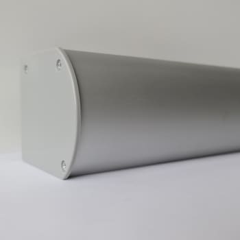 Cassette duo-rolgordijn op maat geanodiseerd aluminium Rond