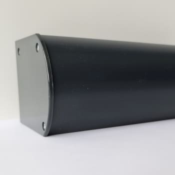 Cassette duo rolgordijn geanodiseerd aluminium Rond